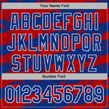 Custom Stitched Red Royal-White 3D Pattern Design Splash Torn Paper Style Sports Pullover Sweatshirt Hoodie