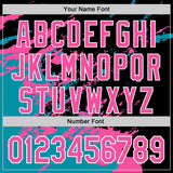 Custom Stitched Black Pink Teal-White 3D Pattern Design Abstract Fragment Art Splash Sports Pullover Sweatshirt Hoodie