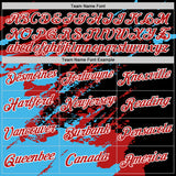 Custom Stitched Black Red Sky Blue-White 3D Pattern Design Abstract Fragment Art Splash Sports Pullover Sweatshirt Hoodie