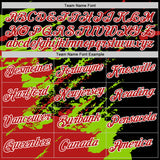 Custom Stitched Black Red Neon Green-White 3D Pattern Design Abstract Fragment Art Splash Sports Pullover Sweatshirt Hoodie