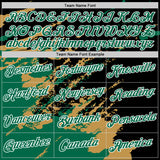 Custom Stitched Black Kelly Green Old Gold-White 3D Pattern Design Abstract Fragment Art Splash Sports Pullover Sweatshirt Hoodie