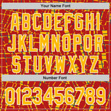 Custom Stitched Red Gold-White 3D Pattern Design Line Sports Pullover Sweatshirt Hoodie