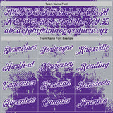 Custom Stitched Purple Gray-White 3D Pattern Design Abstract Splatter Grunge Art Sports Pullover Sweatshirt Hoodie
