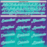 Custom Stitched Aqua Purple-White 3D Pattern Design Abstract Splatter Grunge Art Sports Pullover Sweatshirt Hoodie
