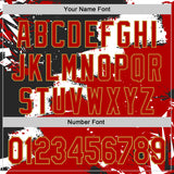 Custom Stitched Black Red Old Gold-White 3D Pattern Design Splash Torn Paper Style Sports Pullover Sweatshirt Hoodie