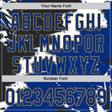 Custom Stitched Black Royal Old Gold-White 3D Pattern Design Splash Torn Paper Style Sports Pullover Sweatshirt Hoodie