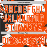 Custom Stitched Black Orange-White 3D Pattern Design Splash Torn Paper Style Sports Pullover Sweatshirt Hoodie