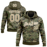 Custom Stitched Camo Vegas Gold-White 3D Salute To Service Sports Pullover Sweatshirt Hoodie