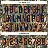 Custom Stitched Green Navy-Bay Orange 3D Pattern Design Tree Camo Hunting Sports Pullover Sweatshirt Hoodie