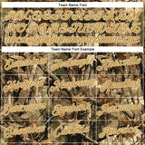 Custom Stitched Olive Old Gold-Cream 3D Pattern Design Tree Camo Hunting Sports Pullover Sweatshirt Salute To Service Hoodie