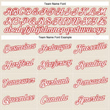 Custom Stitched Cream White-Red 3D Pattern Design Tree Camo Hunting Sports Pullover Sweatshirt Hoodie