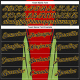 Custom Stitched Red Navy Black Green-Gold 3D Pattern Design Sportswear Pullover Sweatshirt Hoodie