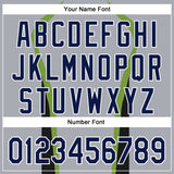 Custom Stitched Gray Navy Black Green-White 3D Pattern Design Sportswear Pullover Sweatshirt Hoodie