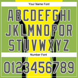 Custom Stitched Light Yellow Steel Gray Black Green-White 3D Pattern Design Sportswear Pullover Sweatshirt Hoodie