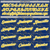 Custom Stitched Royal Yellow-White 3D Pattern Design Slant Lines Sports Pullover Sweatshirt Hoodie