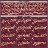 Custom Stitched Crimson Cream 3D Pattern Design Slant Lines Sports Pullover Sweatshirt Hoodie