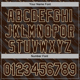 Custom Stitched Brown Cream 3D Pattern Design Slant Lines Sports Pullover Sweatshirt Hoodie