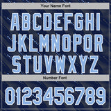 Custom Stitched Navy Light Blue-White 3D Pattern Design Slant Lines Sports Pullover Sweatshirt Hoodie