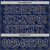 Custom Stitched Navy Cream 3D Pattern Design Slant Lines Sports Pullover Sweatshirt Hoodie