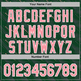 Custom Stitched Green Medium Pink-White 3D Pattern Design Slant Lines Sports Pullover Sweatshirt Hoodie