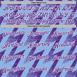 Custom Stitched Light Blue Purple-White 3D Pattern Design Zigzag Shape Sports Pullover Sweatshirt Hoodie