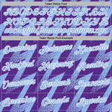 Custom Stitched Purple Light Blue-White 3D Pattern Design Zigzag Shape Sports Pullover Sweatshirt Hoodie