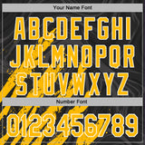 Custom Stitched Black Gold-White 3D Pattern Design Splash Sports Pullover Sweatshirt Hoodie