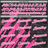 Custom Stitched Black Pink-White 3D Pattern Design Splash Sports Pullover Sweatshirt Hoodie