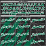 Custom Stitched Black Kelly Green-White 3D Pattern Design Splash Sports Pullover Sweatshirt Hoodie