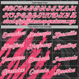 Custom Stitched Black Neon Pink-White 3D Pattern Design Splash Sports Pullover Sweatshirt Hoodie