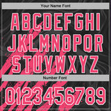 Custom Stitched Black Neon Pink-White 3D Pattern Design Splash Sports Pullover Sweatshirt Hoodie