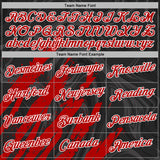 Custom Stitched Black Red-White 3D Pattern Design Splash Sports Pullover Sweatshirt Hoodie