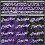 Custom Stitched Black Purple-White 3D Pattern Design Splash Sports Pullover Sweatshirt Hoodie