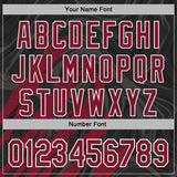 Custom Stitched Black Crimson-White 3D Pattern Design Splash Sports Pullover Sweatshirt Hoodie