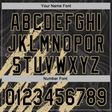 Custom Stitched Black Vegas Gold 3D Pattern Design Splash Sports Pullover Sweatshirt Hoodie