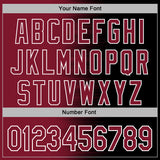 Custom Stitched Black Crimson-White 3D Pattern Design Gradient Line Sports Pullover Sweatshirt Hoodie