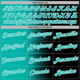 Custom Stitched Black Aqua-White 3D Pattern Design Gradient Line Sports Pullover Sweatshirt Hoodie