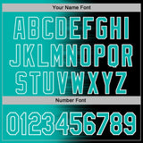 Custom Stitched Black Aqua-White 3D Pattern Design Gradient Line Sports Pullover Sweatshirt Hoodie