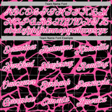 Custom Stitched Black Pink-White 3D Pattern Design Abstract Network Sports Pullover Sweatshirt Hoodie