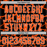 Custom Stitched Black Orange-White 3D Pattern Design Abstract Network Sports Pullover Sweatshirt Hoodie