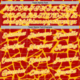 Custom Stitched Red Gold-White 3D Pattern Design Abstract Network Sports Pullover Sweatshirt Hoodie