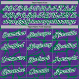 Custom Stitched Purple Kelly Green-White 3D Pattern Design Abstract Network Sports Pullover Sweatshirt Hoodie