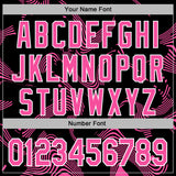 Custom Stitched Black Pink-White 3D Pattern Design Curve Lines Sports Pullover Sweatshirt Hoodie