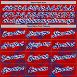 Custom Stitched Red Royal-White 3D Pattern Design Curve Lines Sports Pullover Sweatshirt Hoodie