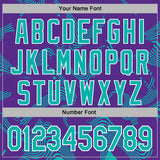 Custom Stitched Purple Aqua-White 3D Pattern Design Curve Lines Sports Pullover Sweatshirt Hoodie