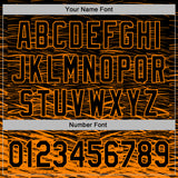 Custom Stitched Black Bay Orange 3D Pattern Design Line Sports Pullover Sweatshirt Hoodie