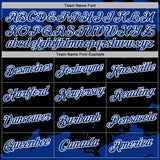 Custom Stitched Black Royal-White 3D Pattern Design Fragment Sports Pullover Sweatshirt Hoodie