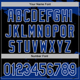 Custom Stitched Black Royal-White 3D Pattern Design Fragment Sports Pullover Sweatshirt Hoodie