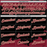 Custom Stitched Black Crimson-Cream 3D Pattern Design Fragment Sports Pullover Sweatshirt Hoodie