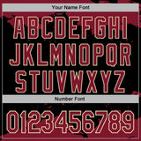 Custom Stitched Black Crimson-Cream 3D Pattern Design Fragment Sports Pullover Sweatshirt Hoodie